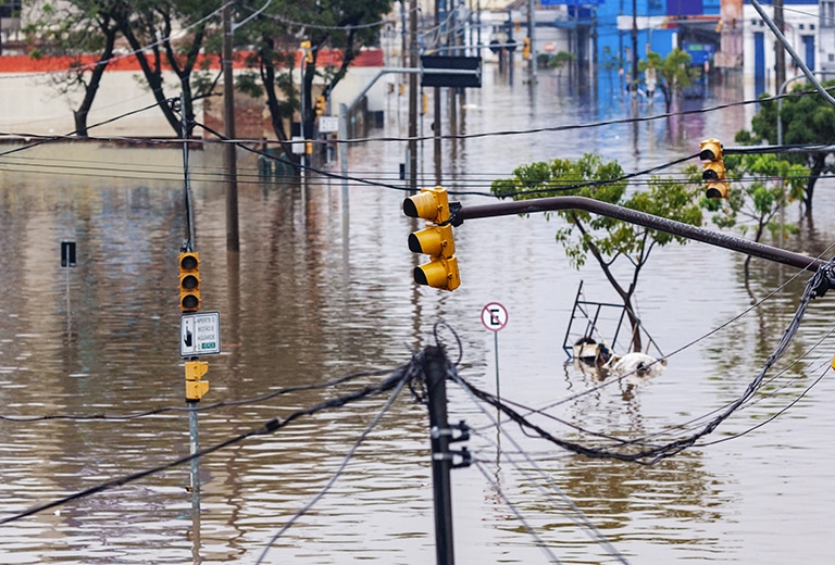 Ajuda humanitária no Rio Grande do Sul